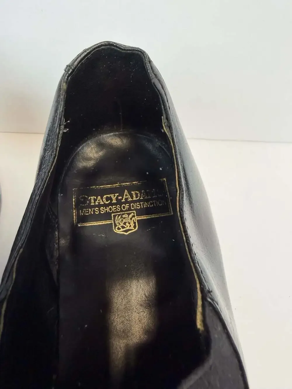 Stacy Adams Men's Madison Cap Toe Slip On Black Leather Shoes 00017-01 Size 10 D